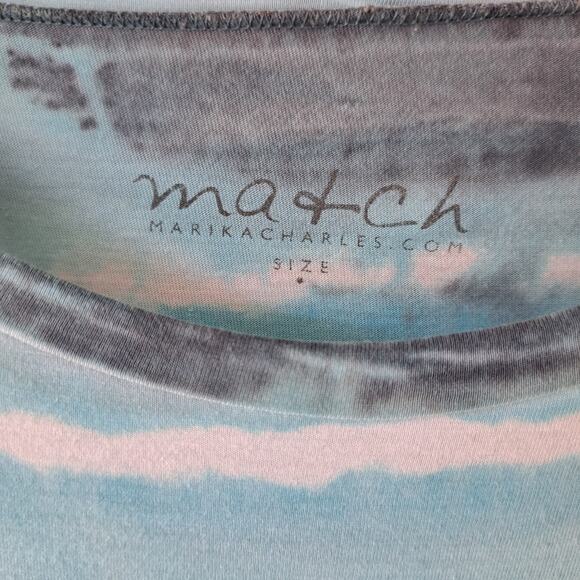 Marika Charles MA+CH Hand Dyed Boatneck Jersey Top Small Blue Seas Wearable Art - Picture 4 of 10